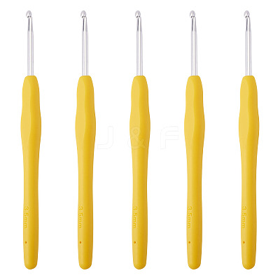 TPR Handle Aluminum Crochet Hook Needles TOOL-TA0001-13D-1