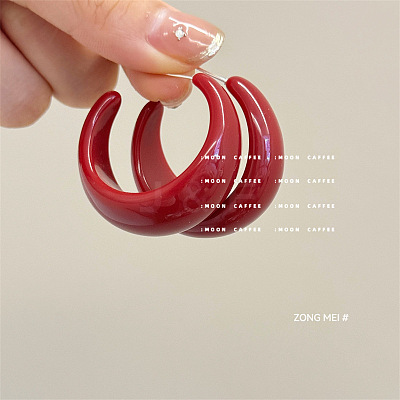 Resin Stud Earrings FS-WG7AFB5-03-1