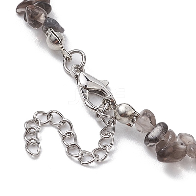 Natural Gemstone Beads Anklets AJEW-AN00583-08-1