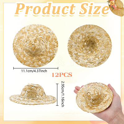 Doll Straw Hat DIY-WH0504-827C-1