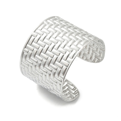 304 Stainless Steel Cuff Bangles for Women BJEW-Z096-05P-1