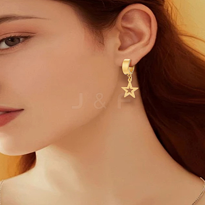 6Pcs 3 Colors 204 Stailess Steel Cuff Earrings EJEW-LP0007-057-1