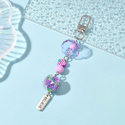 Handmade Polymer Clay & Acrylic & Resin & Glass Pendant Decorations KEYC-FS00037-04-1