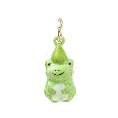 Brass Enamel Pendants KK-CBAE20A-01J-G-1
