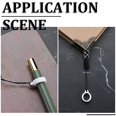 60Pcs Silicone Pendant SIL-GF0001-40B-1
