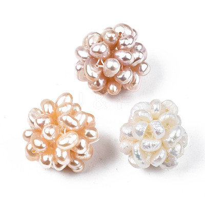 Round Natural Cultured Freshwater Pearl Beads PEAR-N020-04A-1