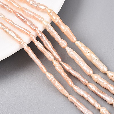Natural Baroque Pearl Keshi Pearl Beads Strands PEAR-N021-15-01-1
