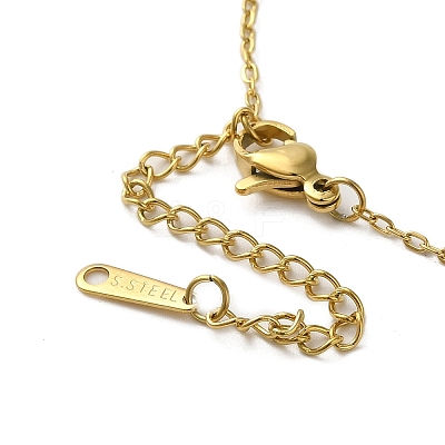 Brass Micro Pave Cubic Zirconia Pendant Necklaces NJEW-E106-11KCG-02-1