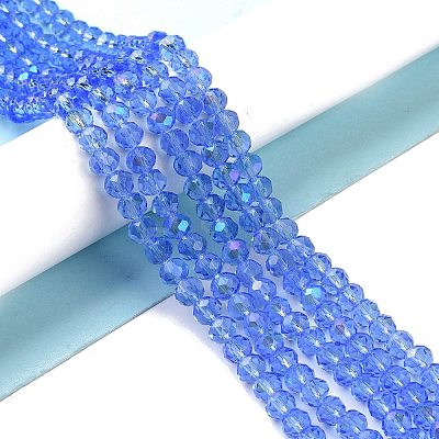 Electroplate Glass Beads Strands EGLA-A034-T8mm-L04-1