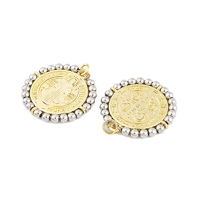 Rack Plating Brass Pendants KK-P269-16G-B-1