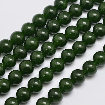 Natural & Dyed Malaysia Jade Bead Strands X-G-A146-10mm-A28-1