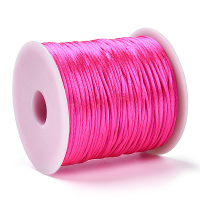 Nylon Satin Rattail Cords NWIR-R025-1.0mm-F106-1