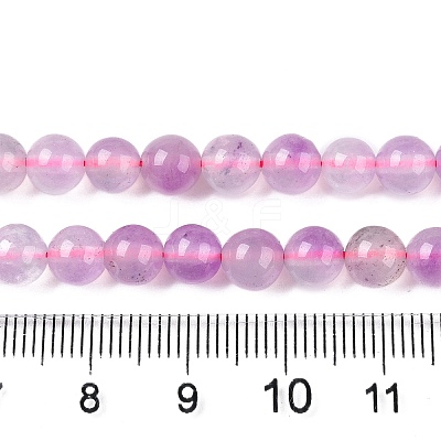 Dyed Natural White Jade Beads Strands G-T138-6mm-210-17-1