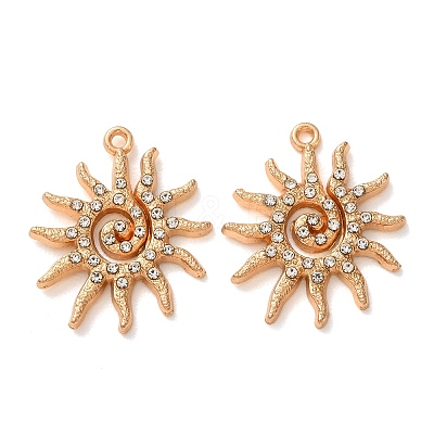 Alloy Rhinestone Pendants RB-CBAA987-19KCG-1