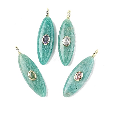 Natural Amazonite Pendants G-D357-01A-1