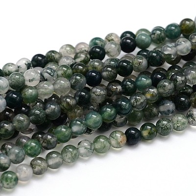 Natural Gemstone Round Bead Strands X-G-J303-07-8mm-1
