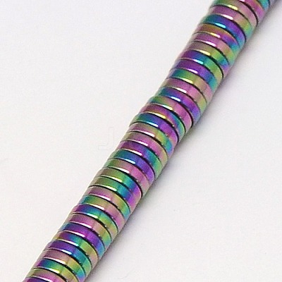 Electroplate Non-magnetic Synthetic Hematite Beads Strands G-J164A-4mm-03-1