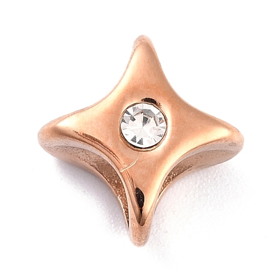 Ion Plating(IP) 304 Stainless Steel Slide Charms STAS-I190-27RG-1