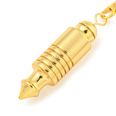 Rack Plating Brass Pointed Dowsing Pendulums AJEW-B106-03G-1