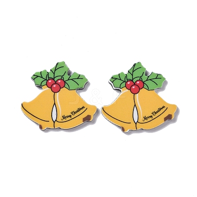 Christmas Style Printed Acrylic Cabochons LS-MACR-O045-01E-1