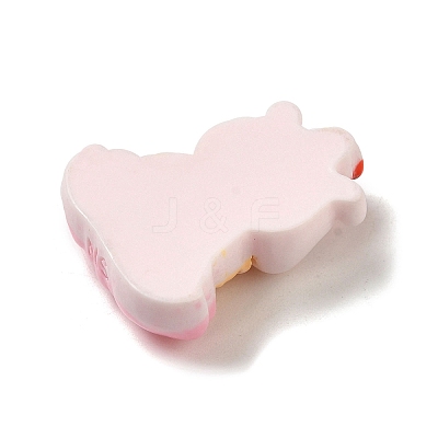 Cute Opaque Resin Cabochons RESI-L040-05F-1