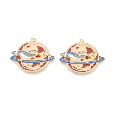 Alloy Enamel Pendants ENAM-T021-75A-G-1