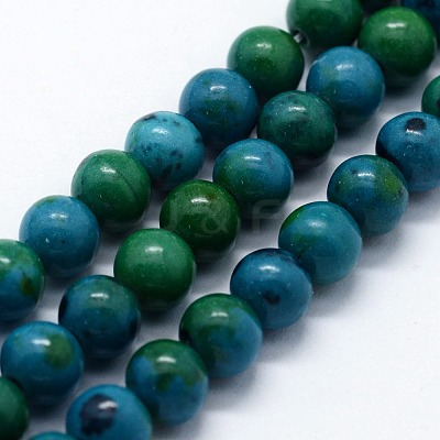 Synthetic Chrysocolla Beads Strands G-I199-34-10mm-1