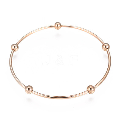 201 Stainless Steel Bangle Sets BJEW-O115-85-1-1
