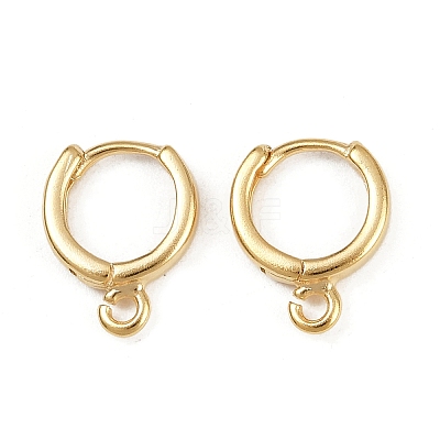 Brass Hoop Earring Findings KK-P310-26A-G-1