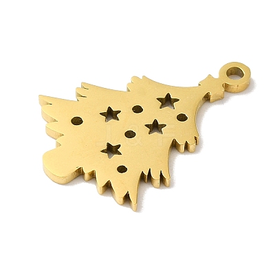 5Pcs Christmas 201 Stainless Steel Pendants STAS-Z068-01G-01-1