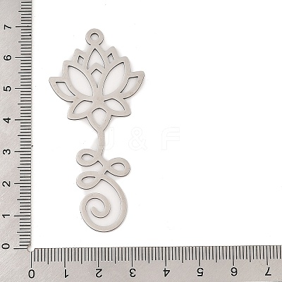 201 Stainless Steel Big Pendants STAS-Z109-05P-1