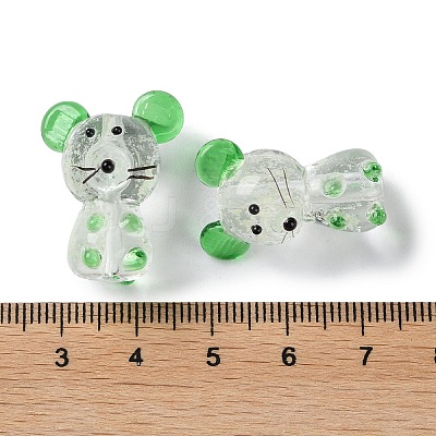 Luminous Handmade Lampwork Beads Strands LAMP-Z007-03C-1