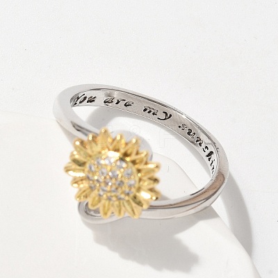 Rotatable Open Finger Rings for Women RJEW-H245-02PG-1