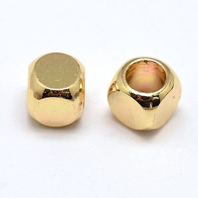 Brass Cube Beads KK-M085-A-07G-NR-1