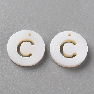 Natural Freshwater Shell Pendants LS-SHEL-Q311-008C-1