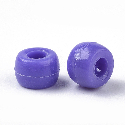 Opaque Acrylic European Beads MACR-N008-13B-1