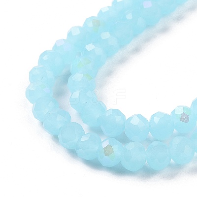 Electroplate Glass Beads Strands EGLA-A034-J4mm-L06-1