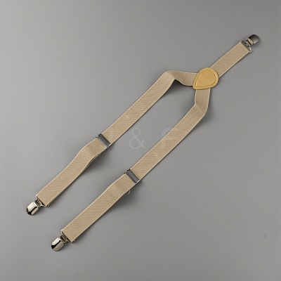 Adjustable Polyester Y-Shaped Heavy Duty Suspenders AJEW-WH0307-23C-1