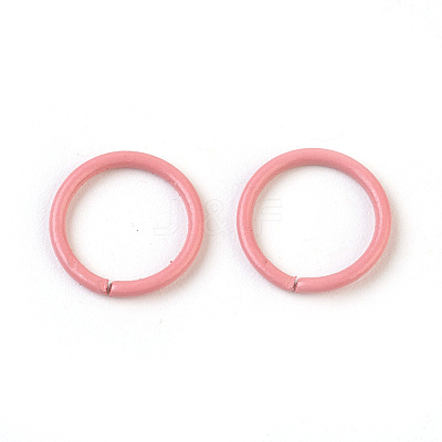 Spray Painted Iron Open Jump Rings IFIN-F149-B08-1