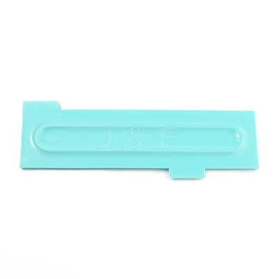 Plastic Baking Edge Dough Scraper and Cutter Pastry Spatulas AJEW-P077-08-1
