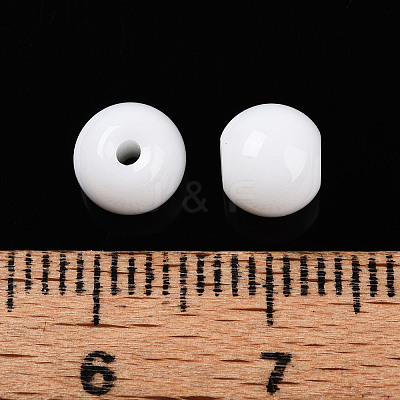 Opaque Solid Color Glass Beads X1-GLAA-N007-6mm-A02-1