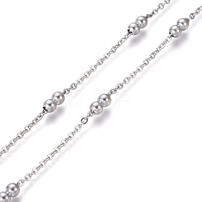 Tarnish Resistant 304 Stainless Steel Cable Chains CHS-I005-01P-1