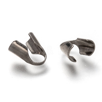 Tarnish Resistant 304 Stainless Steel Folding Crimp Ends LS-STAS-G122-09P-B02-1