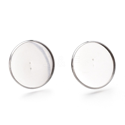 Tarnish Resistant Adjustable 304 Stainless Steel Finger Rings Components STAS-F149-18P-I-1
