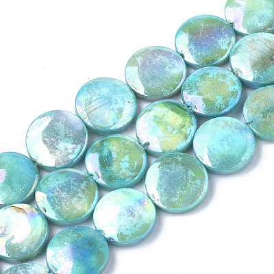 Natural Freshwater Shell Beads Strands X-SHEL-S274-52A-1
