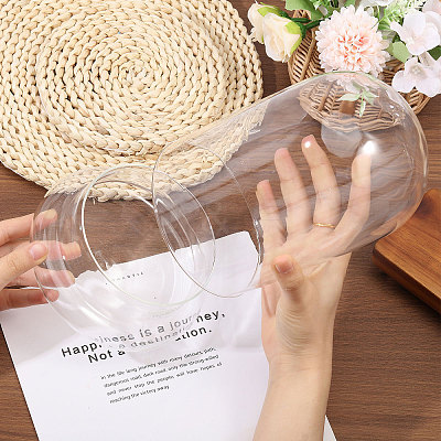 Glass Dome Cover DIY-WH0504-318-1