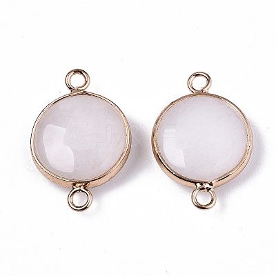 Natural White Jade Links Connectors G-N326-85K-1