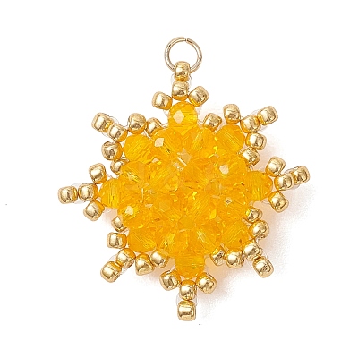 Glass Pendants PALLOY-MZ01202-01-1