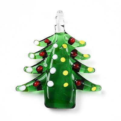 Handmade Lampwork Pendants LAMP-T023-12C-1