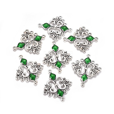 Alloy Enamel Chandelier Component Links X1-ENAM-EA9734Y-3-1